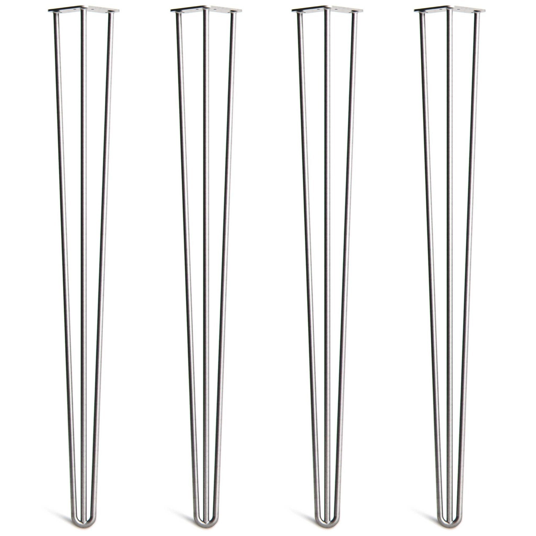 102cm Hairpin Legs - Bar-3 Rod-Clear Coat-The Hairpin Leg Co.