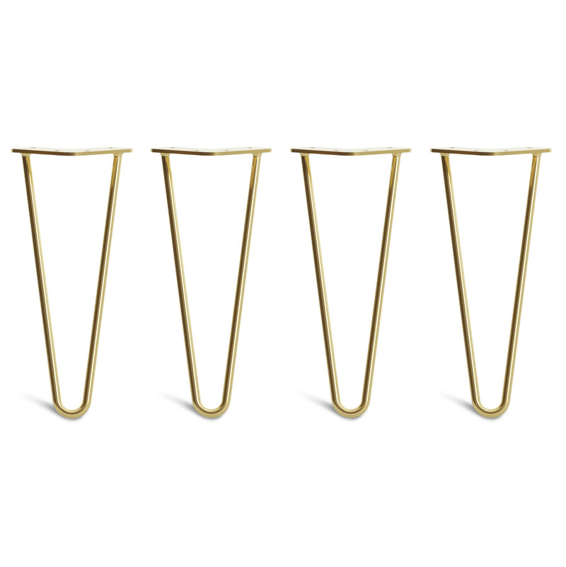 30cm Hairpin Legs - Low Coffee Table-2 Rod-Gold-The Hairpin Leg Co.