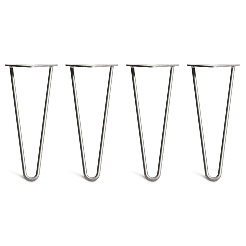 30cm Hairpin Legs - Low Coffee Table-2 Rod-Zinc-The Hairpin Leg Co.