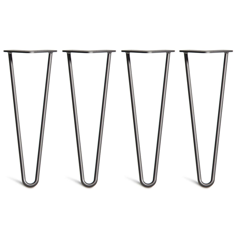 35cm Hairpin Legs - Coffee Table-2 Rod-Black-The Hairpin Leg Co.