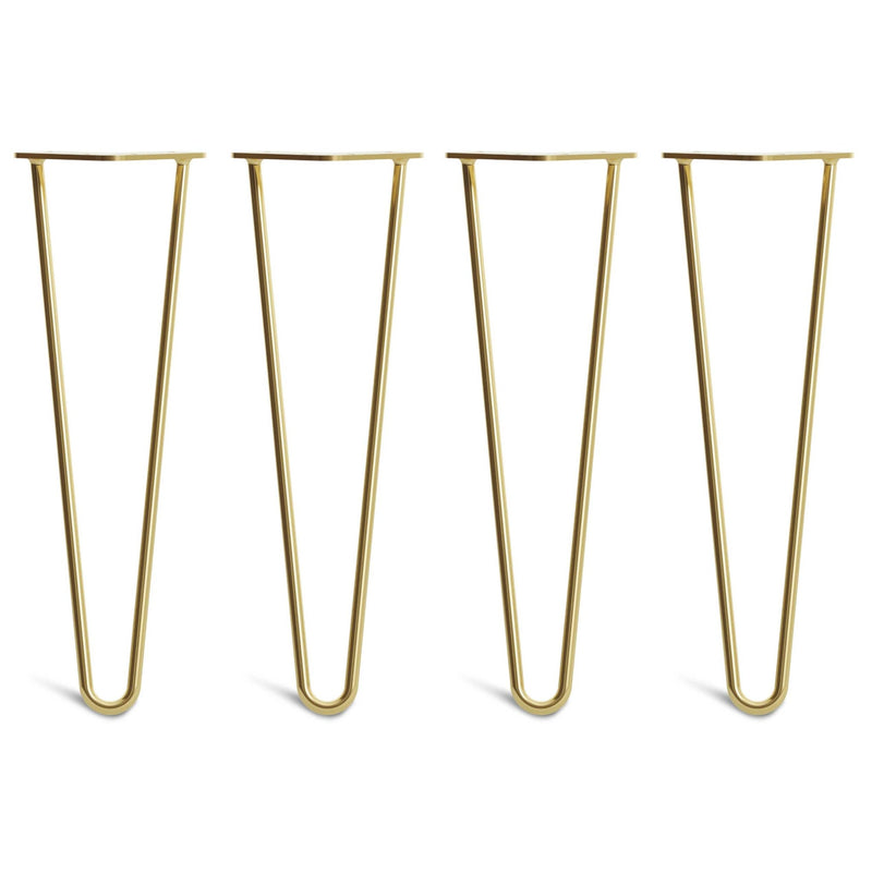 40cm Hairpin Legs - Bench-2 Rod-Gold-The Hairpin Leg Co.