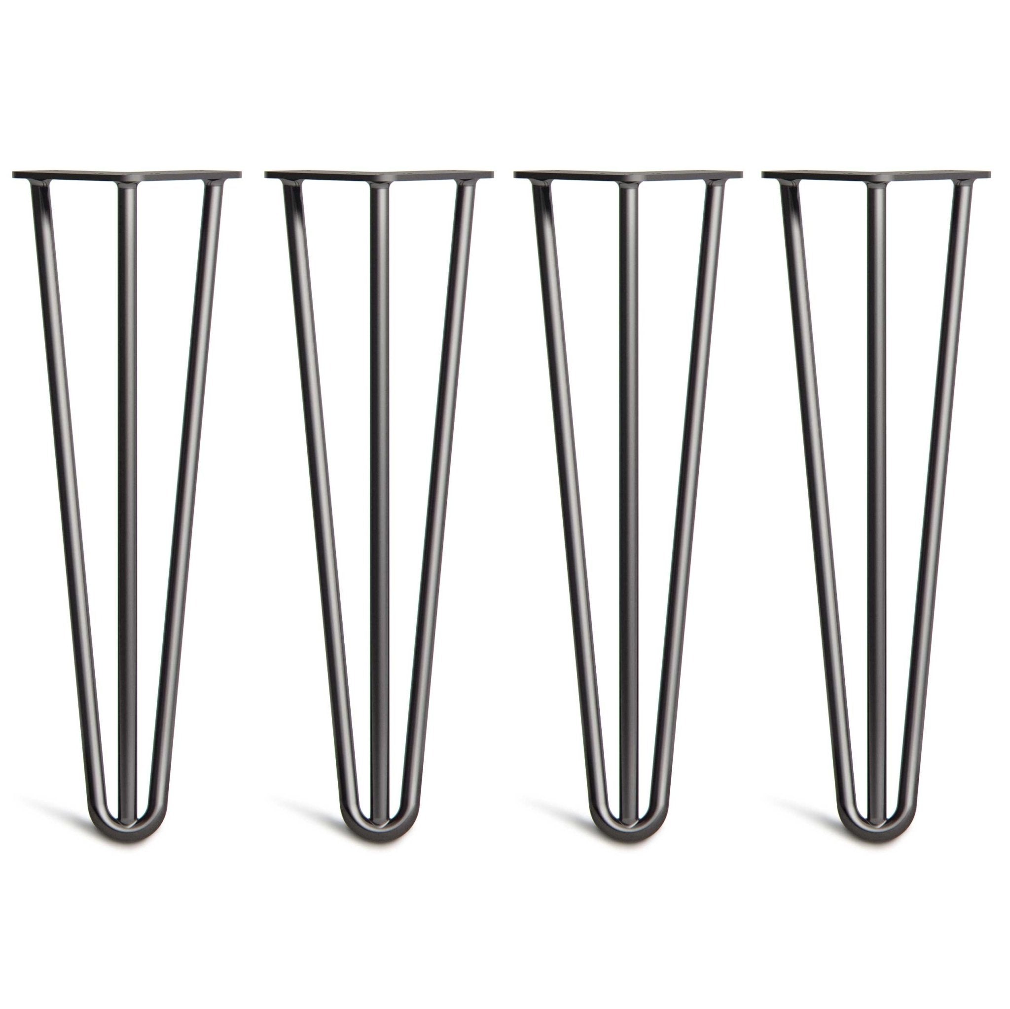 40cm Hairpin Legs - Bench-3 Rod-Black-The Hairpin Leg Co.
