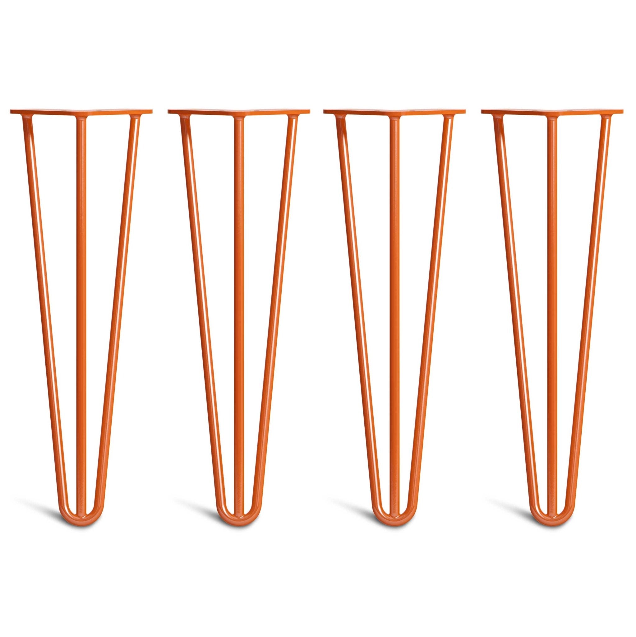 40cm Hairpin Legs - Bench-3 Rod-Orange-The Hairpin Leg Co.