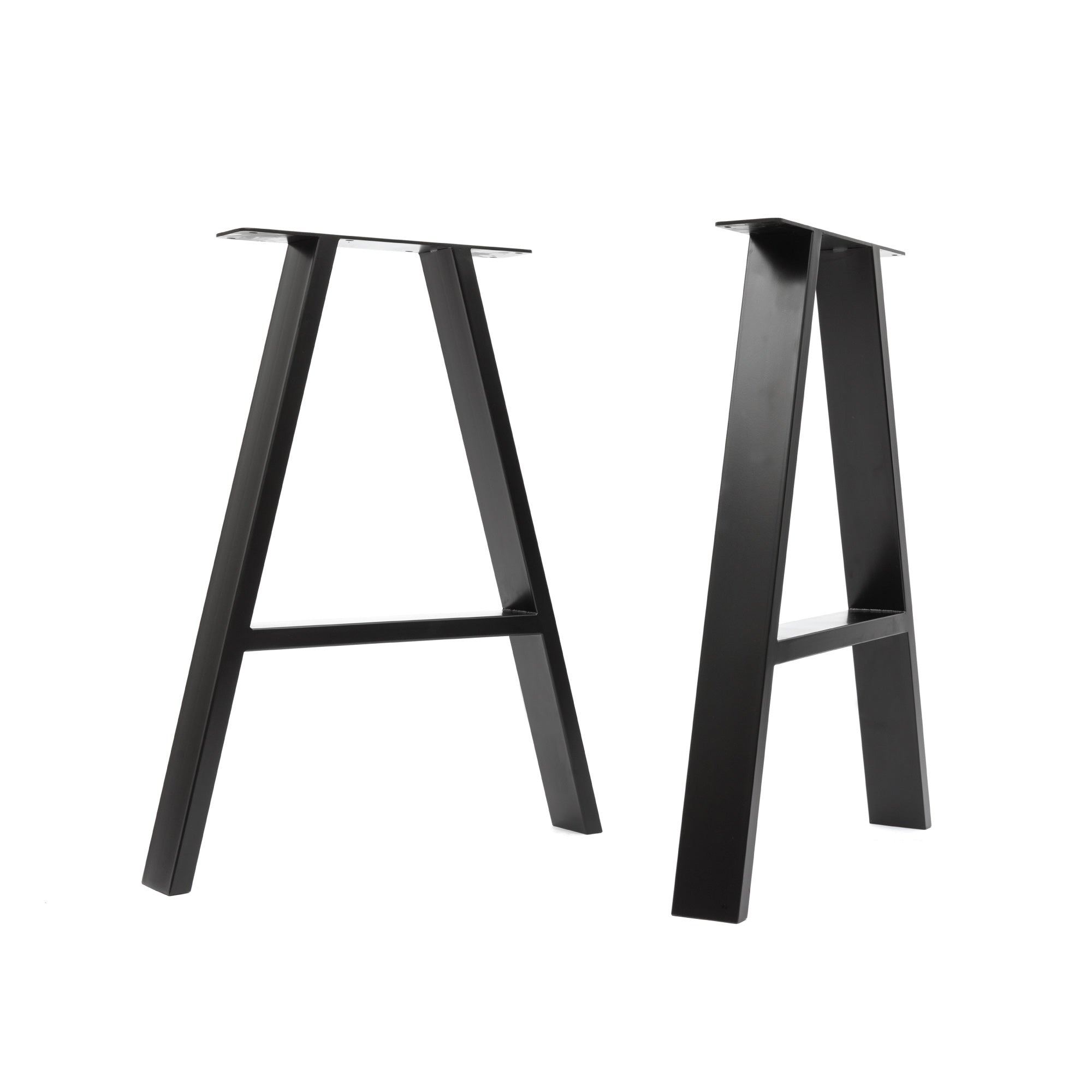 A-Frame Industrial legs-Table (H71cm x W58cm)-Black-The Hairpin Leg Co.