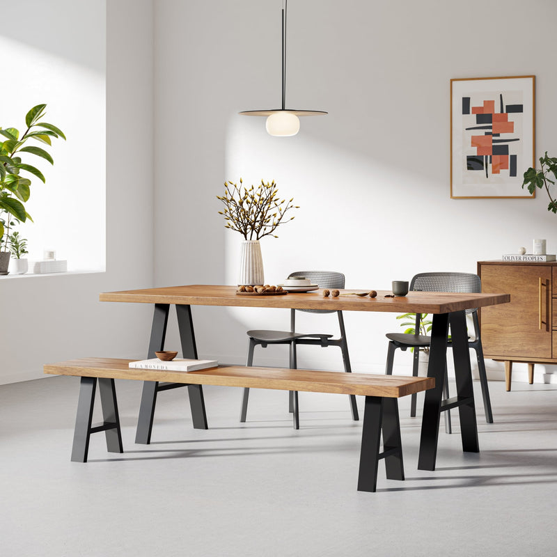 A-Frame Industrial legs-Table (H71cm x W58cm)-Black-The Hairpin Leg Co.