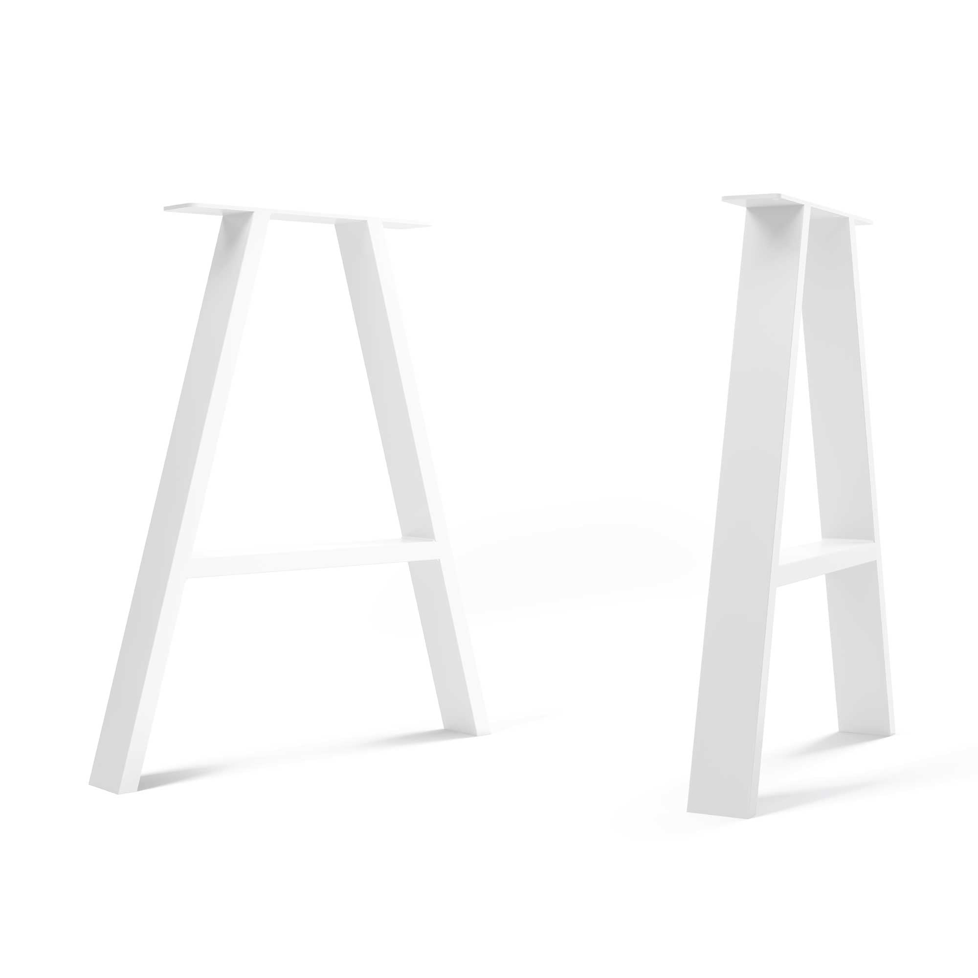 A-Frame Industrial legs-Table (H71cm x W58cm)-White-The Hairpin Leg Co.