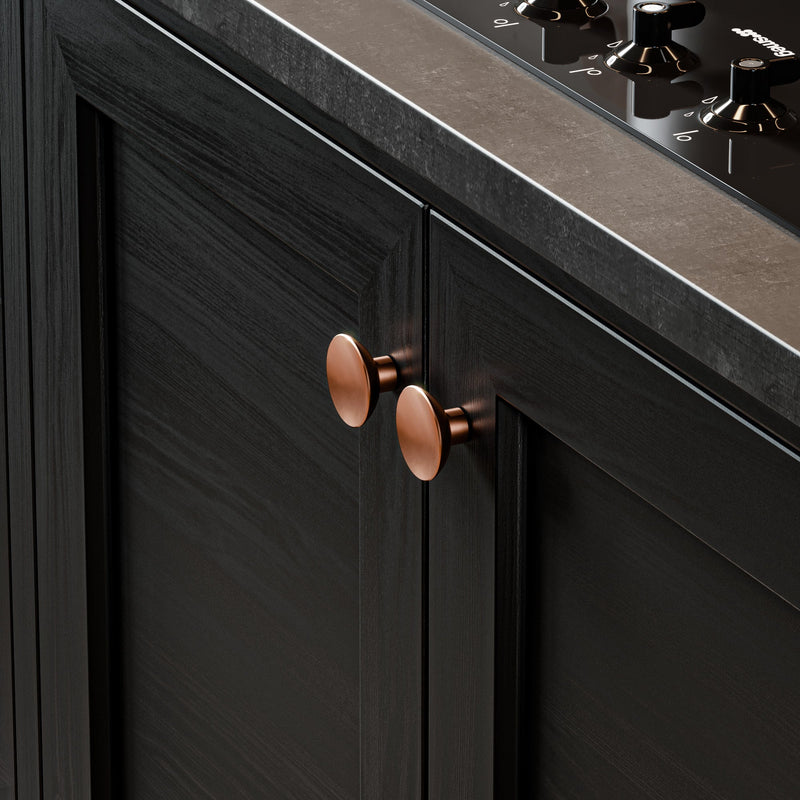 Bowl 40mm Knob-Satin Copper--The Hairpin Leg Co.