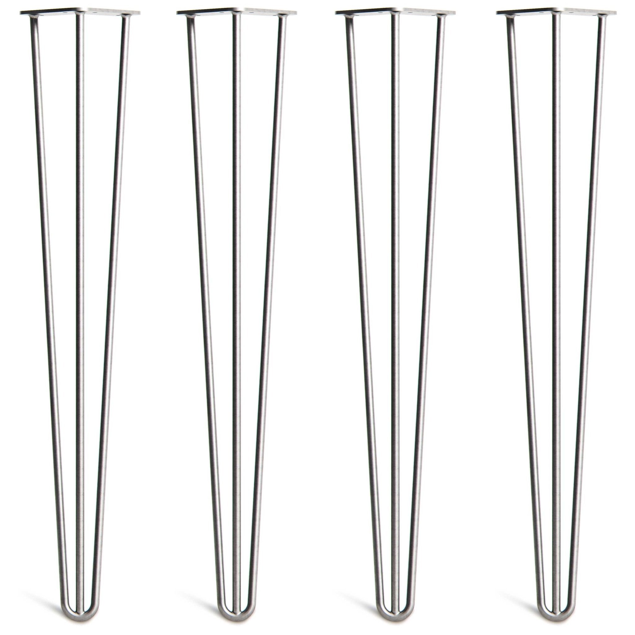 Clear Coat Hairpin Legs-4" / 10cm - Furniture Feet-2 Rod-The Hairpin Leg Co.