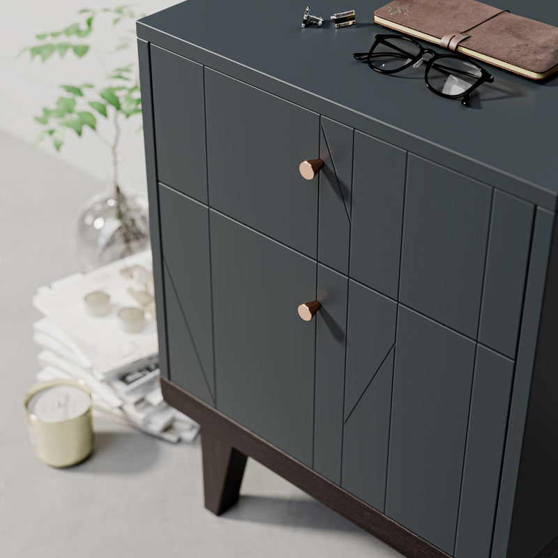 Conical 18mm Knob-Satin Copper--The Hairpin Leg Co.