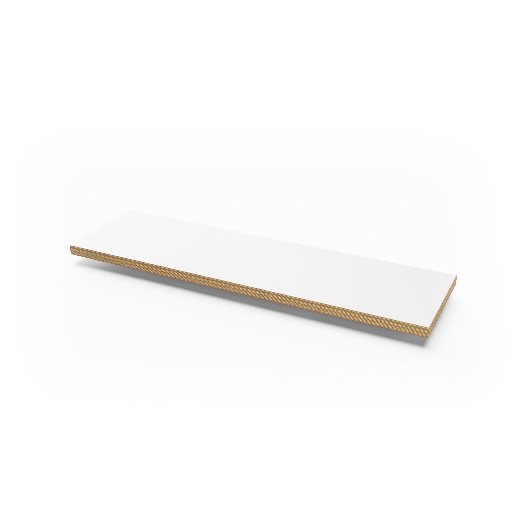 Formica Plywood Bench Top-White-Bench (34cm x 120cm x 3.2cm)-The Hairpin Leg Co.