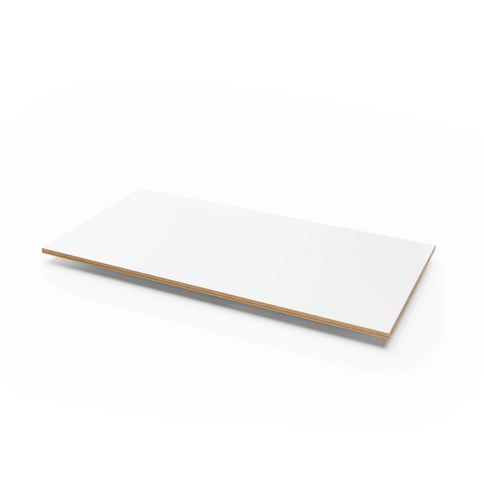 Formica Plywood Table Top-White-Small (60cm x 120cm x 1.8cm)-The Hairpin Leg Co.