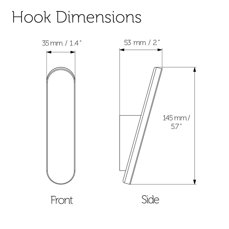 Hardwood Wall Hooks-Oak--The Hairpin Leg Co.