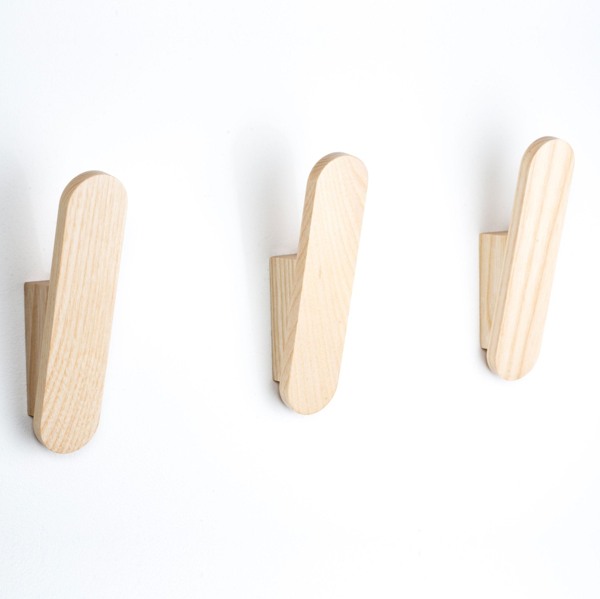 Hardwood Wall Hooks-Oak--The Hairpin Leg Co.