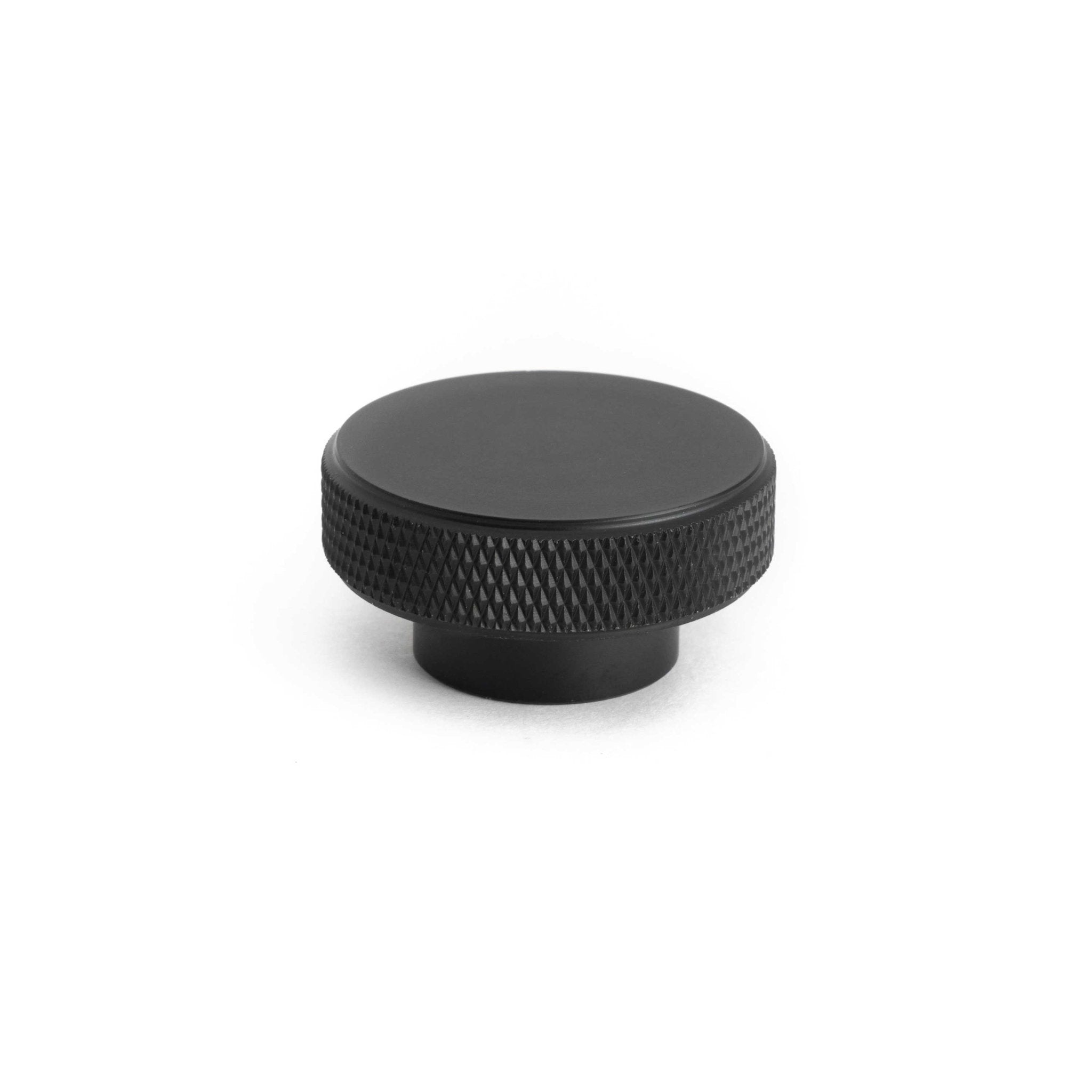 Knurl 40mm Knob-Matt Black--The Hairpin Leg Co.