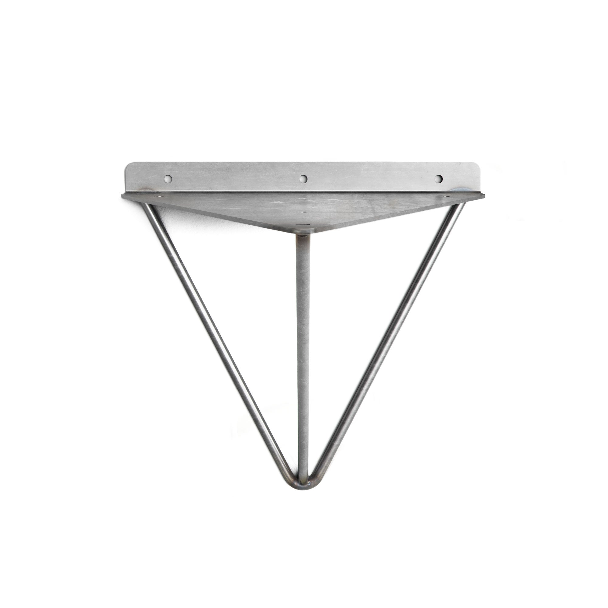 Prism Shelf-Raw Steel--The Hairpin Leg Co.