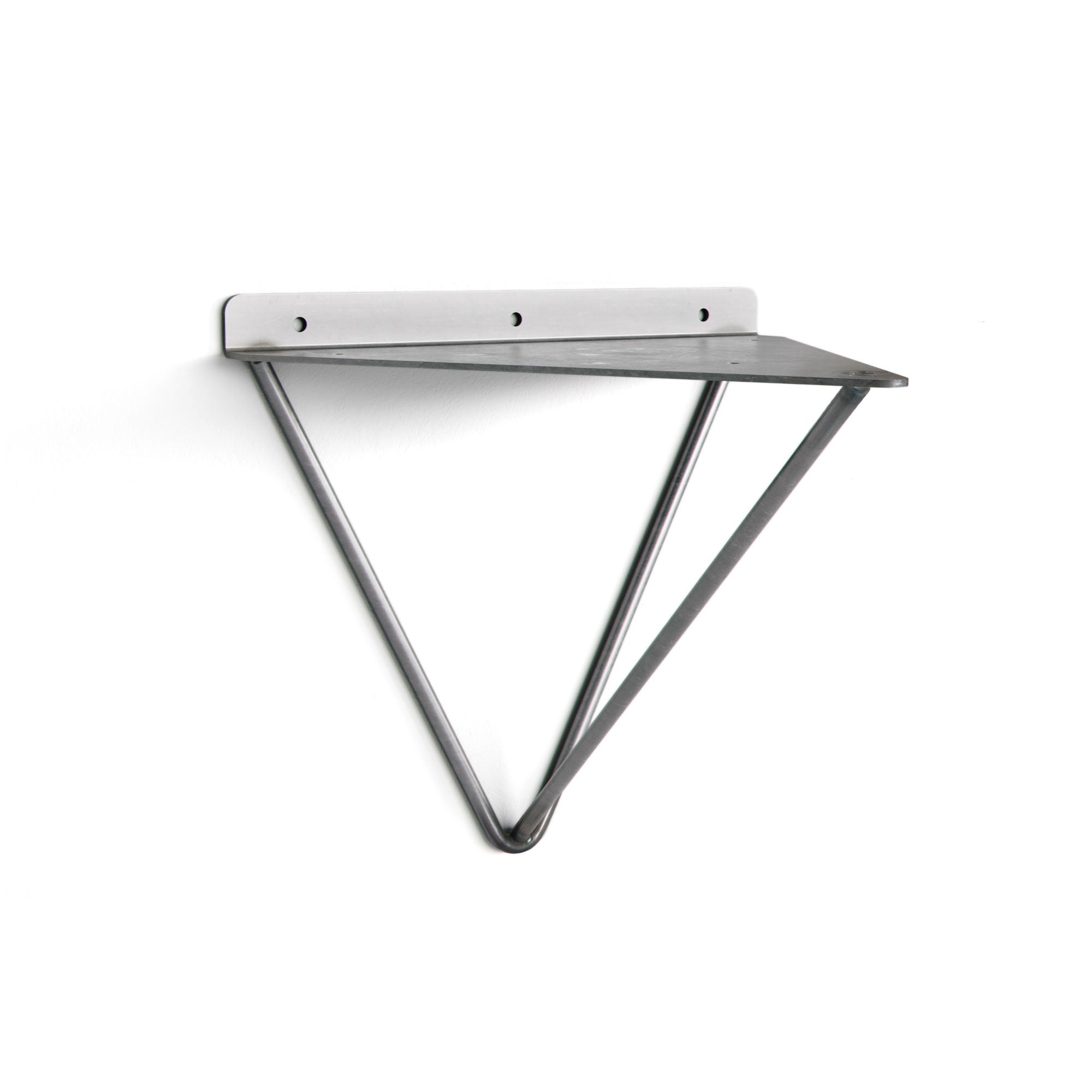 Prism Shelf-Raw Steel--The Hairpin Leg Co.