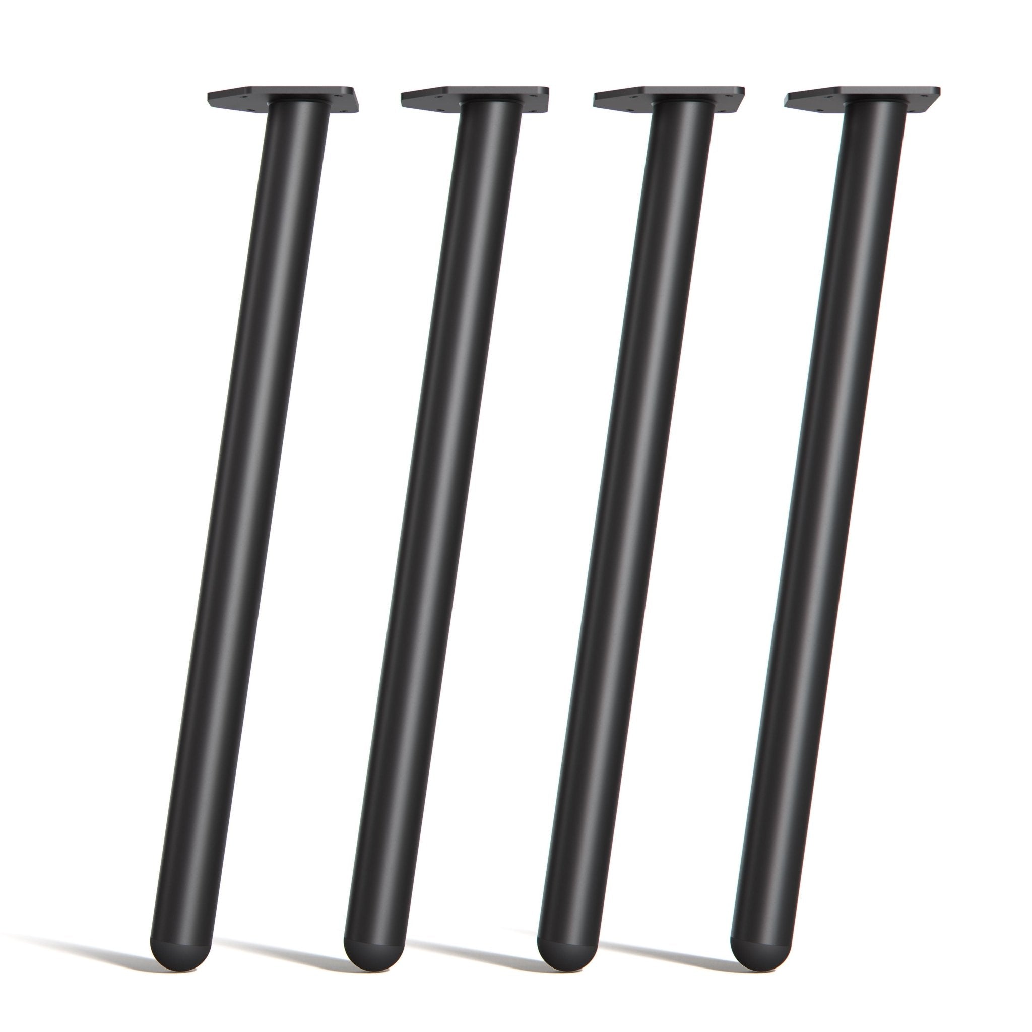 Single Pin Round legs-Black-Table (71cm / 28inch)-The Hairpin Leg Co.