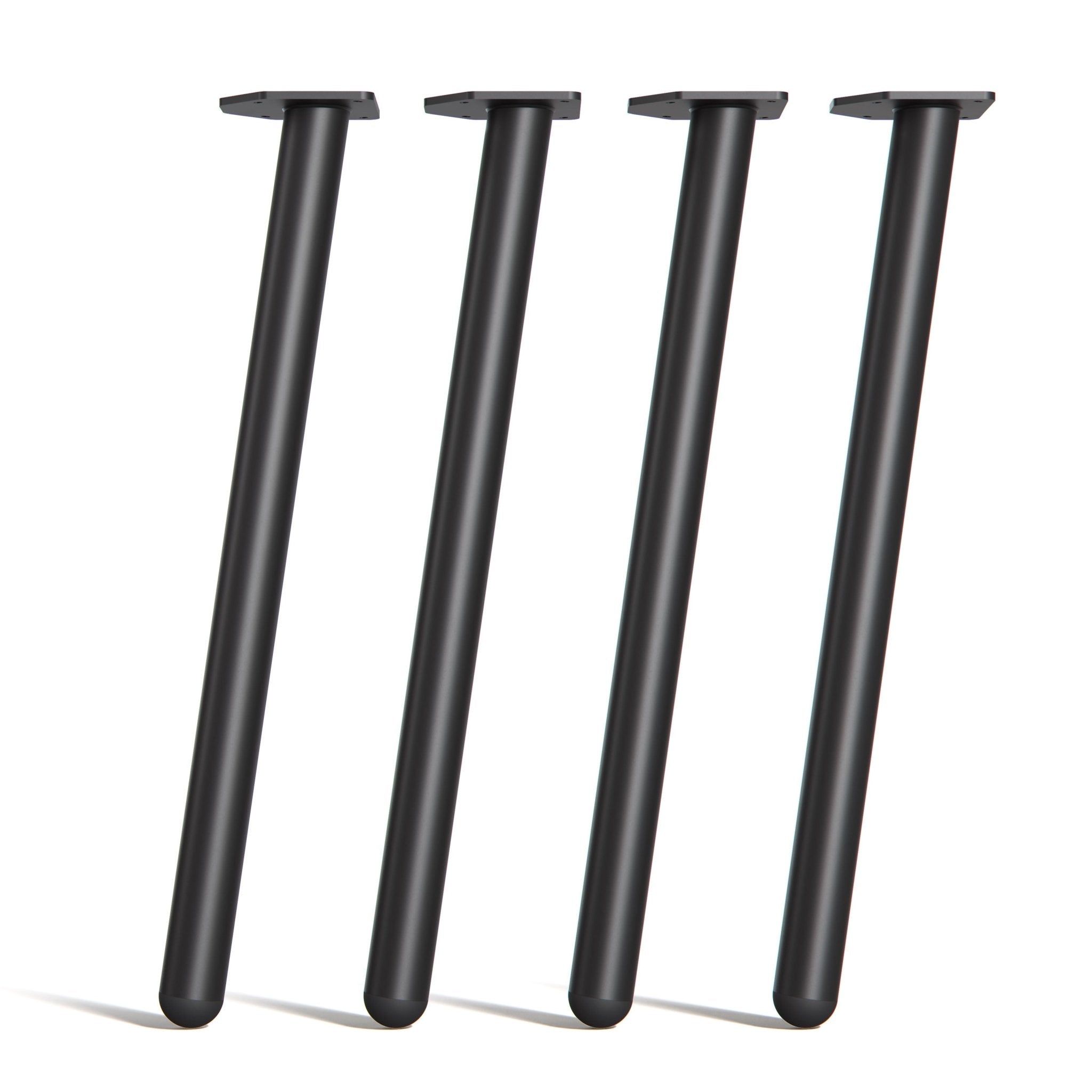 Single Pin Round Section Legs | Round Steel Table Legs