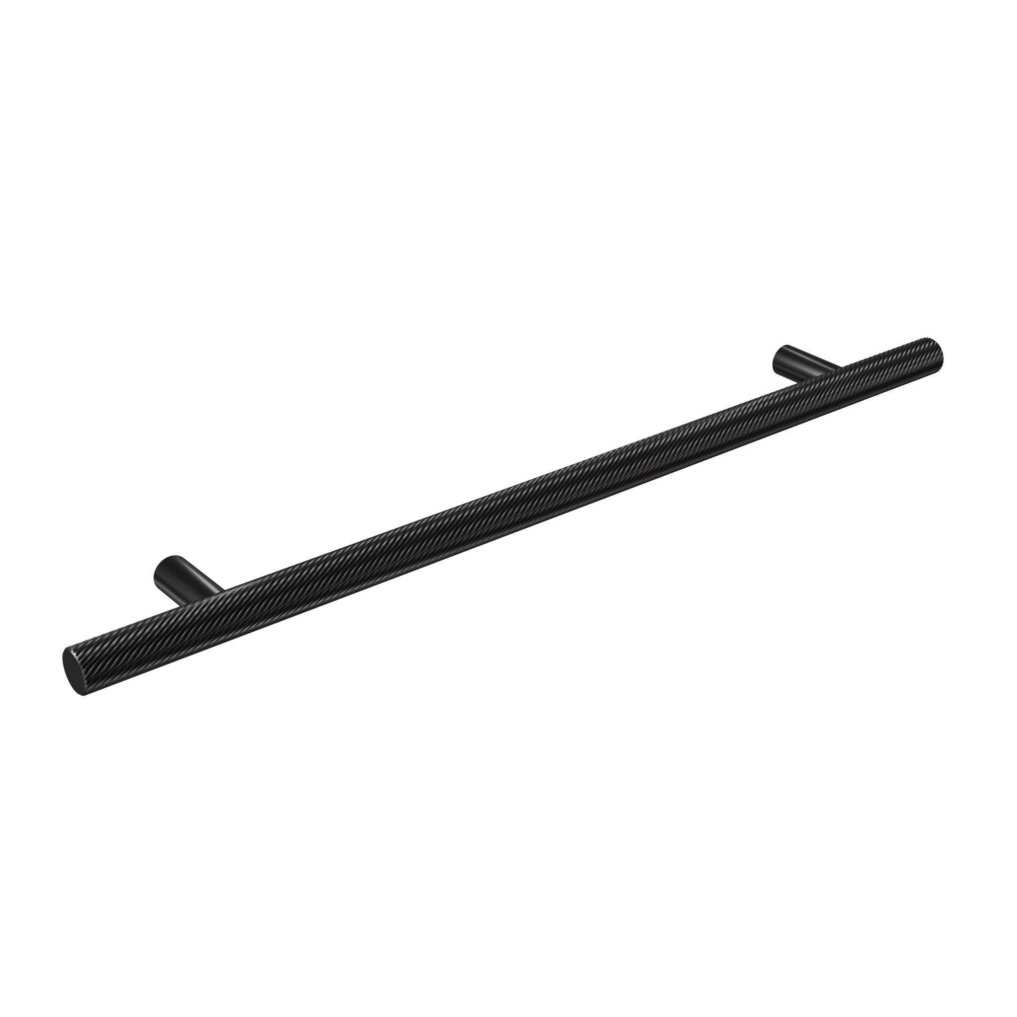 Spiral 12mm Pull Handle-Matt Black-300mm-The Hairpin Leg Co.