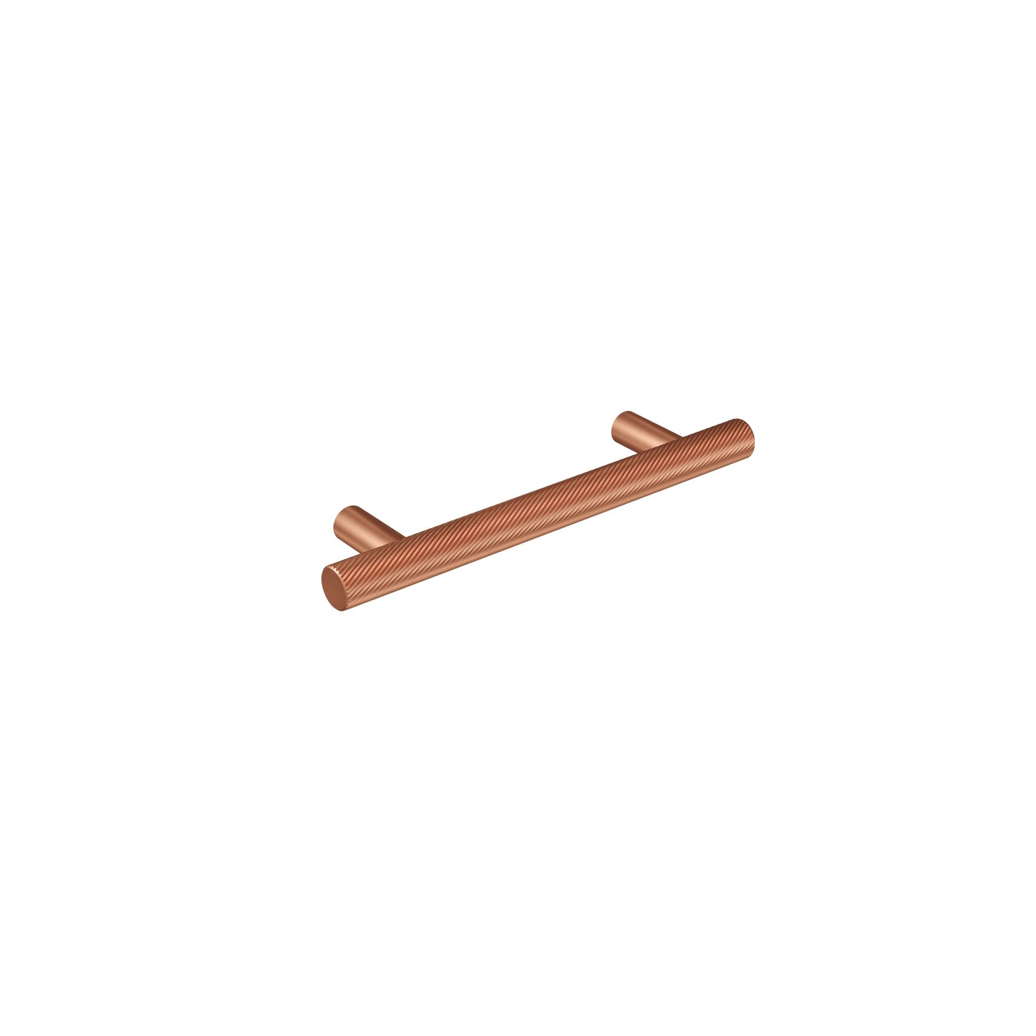 Spiral 12mm Pull Handle-Satin Copper-140mm-The Hairpin Leg Co.