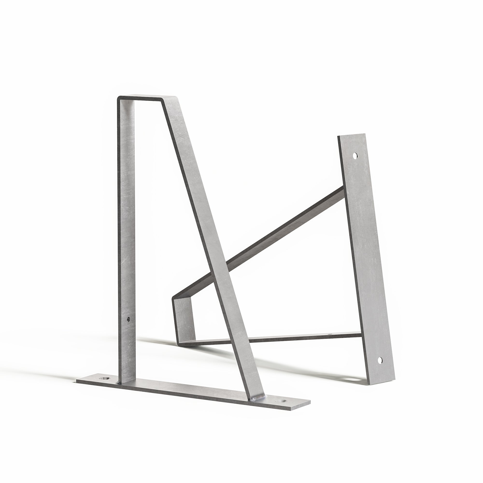 Suspense Shelf-Raw Steel-225mm x 38mm (Scaffold Board)-The Hairpin Leg Co.