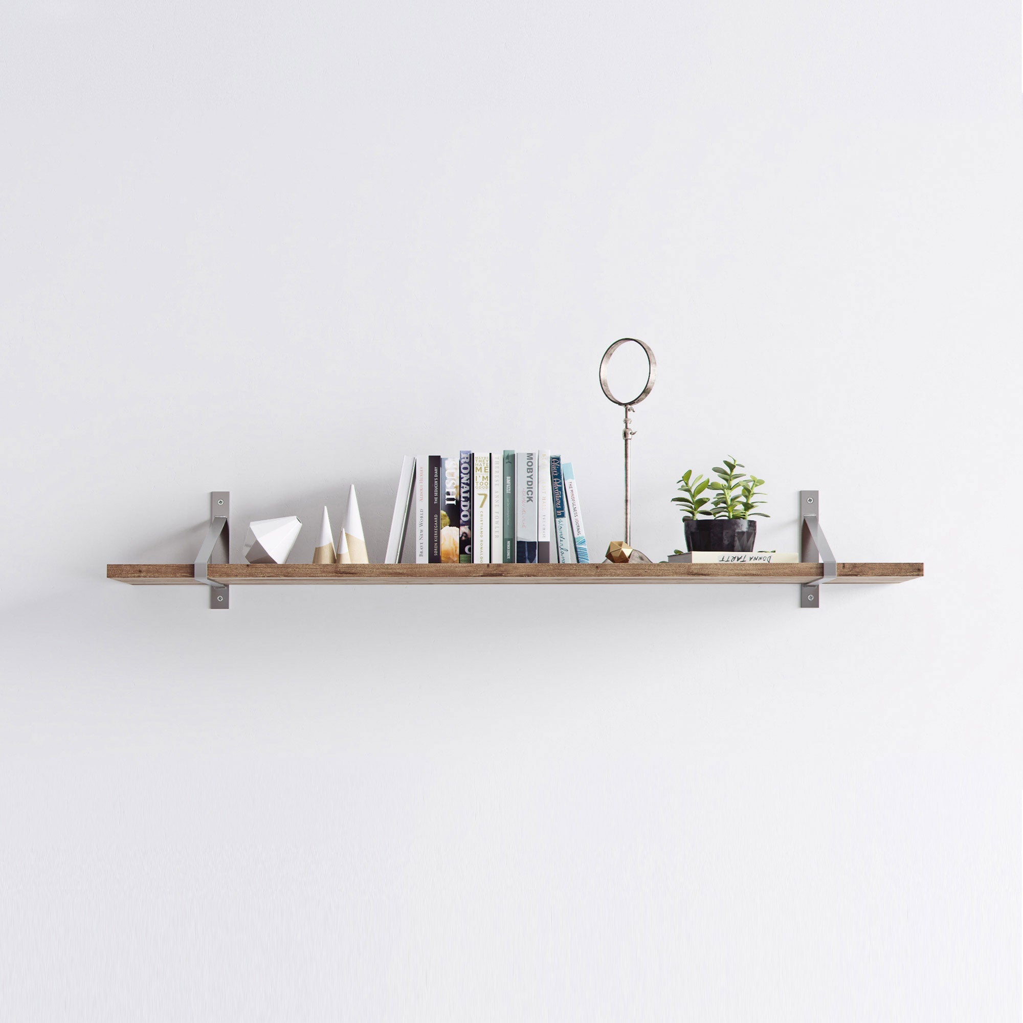 Suspense Shelf-Raw Steel-260mm x 25mm-The Hairpin Leg Co.